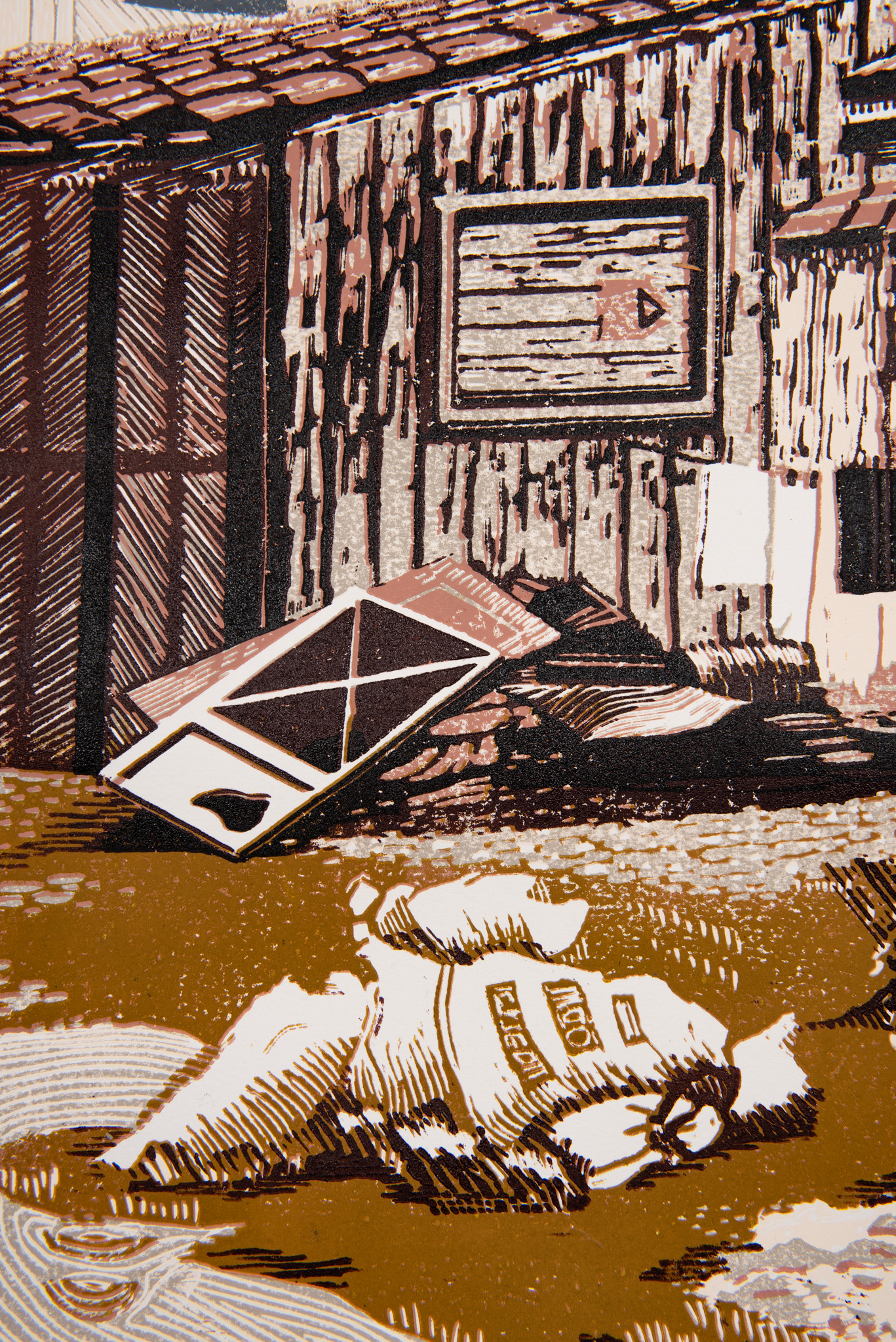 Christophe Ecobichon - Strada Traian, Série gravats - Galerie d’art à Brest