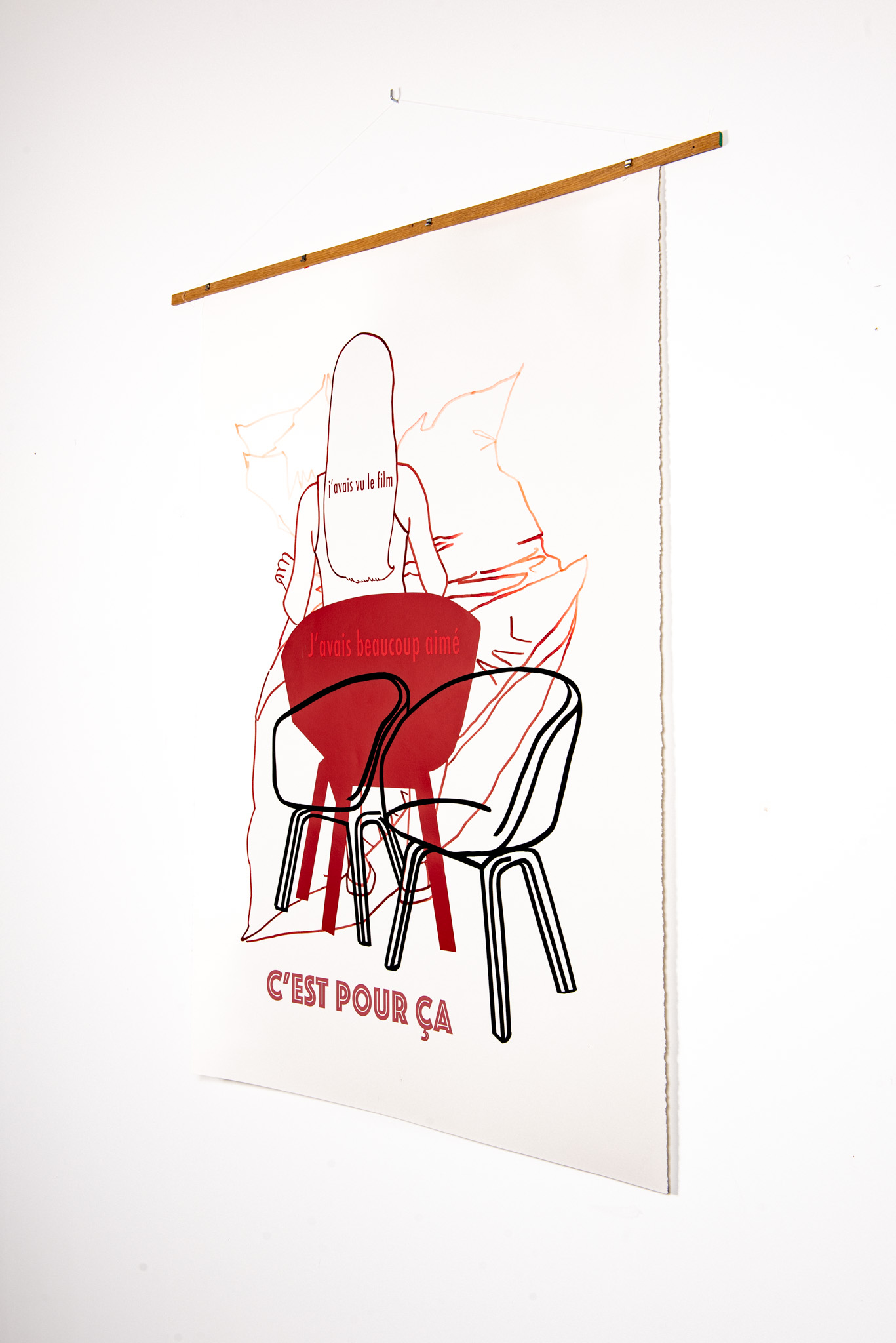 Gwenaëlle Rébillard - Femme de dos ou « j’avais vu le film » - Galerie d’art à Brest