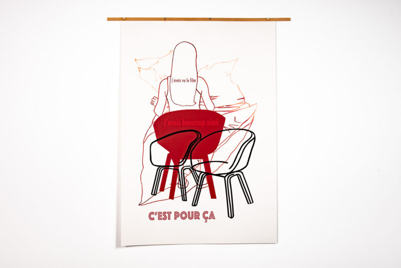 Gwenaëlle Rébillard - Femme de dos ou « j’avais vu le film » - Galerie d’art à Brest