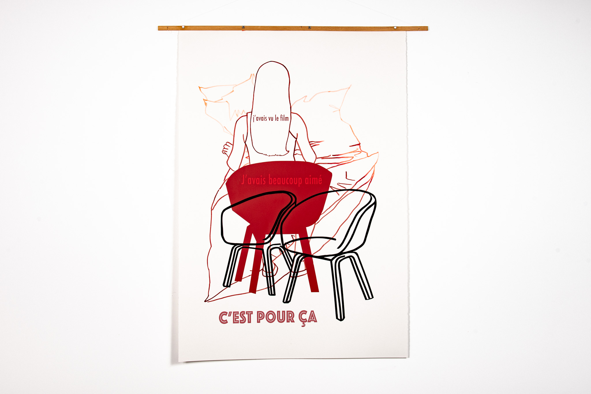 Gwenaëlle Rébillard - Femme de dos ou « j’avais vu le film » - Galerie d’art à Brest