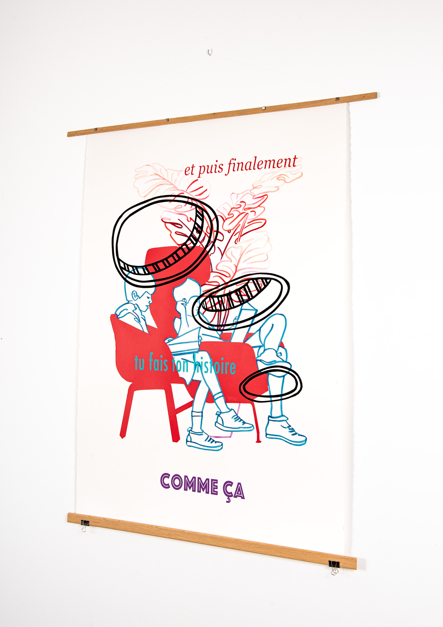 Gwenaëlle Rébillard - Deux garçons assis ou « Et puis finalement » - Galerie d’art à Brest