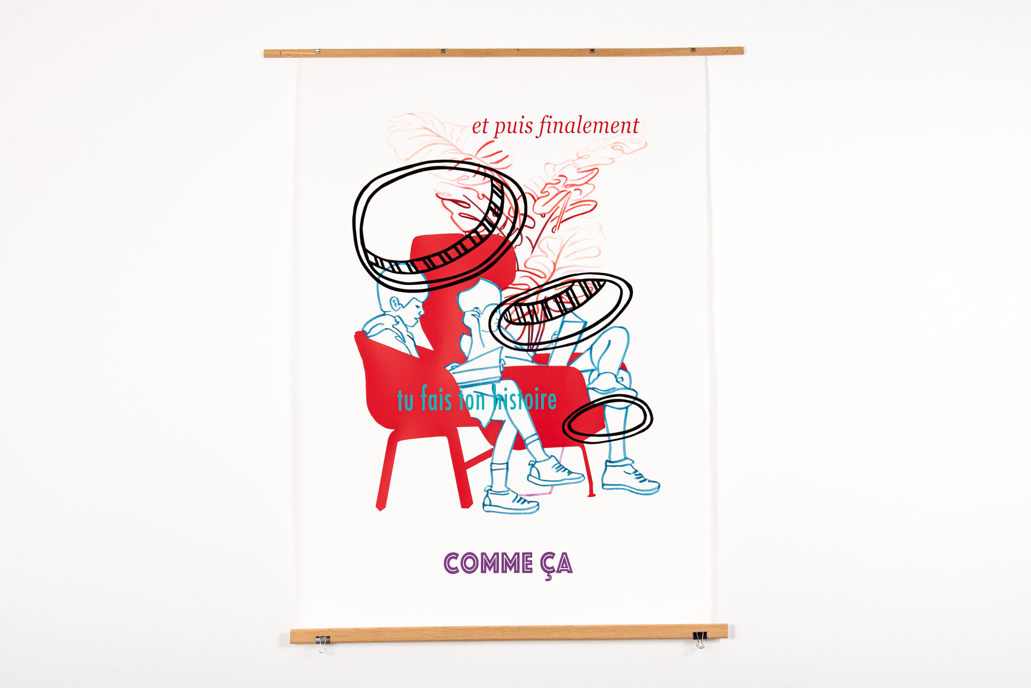 Gwenaëlle Rébillard - Deux garçons assis ou « Et puis finalement » - Galerie d’art à Brest