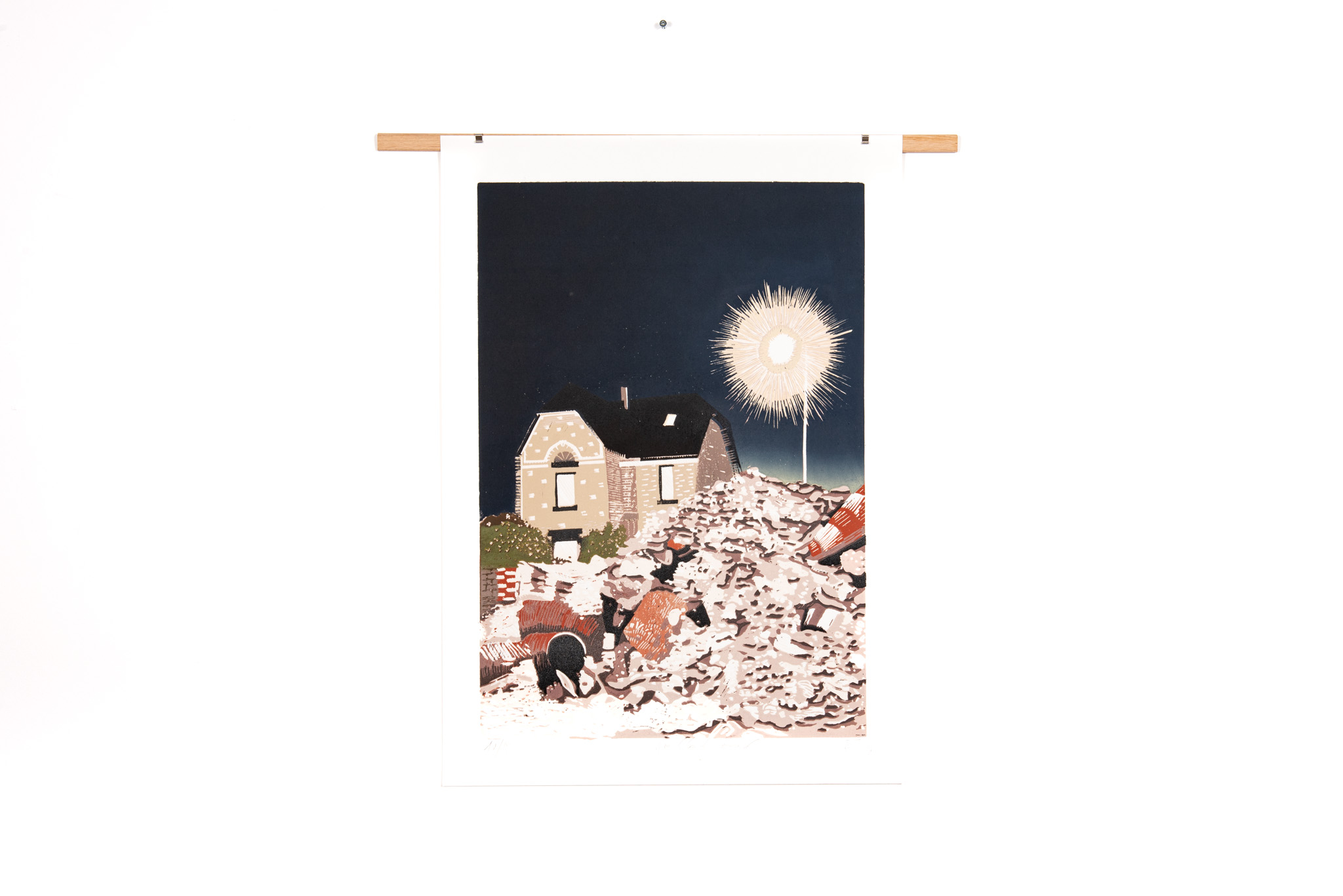 Christophe Ecobichon - Rue Claude Bernard, série Gravats - Galerie d’art à Brest