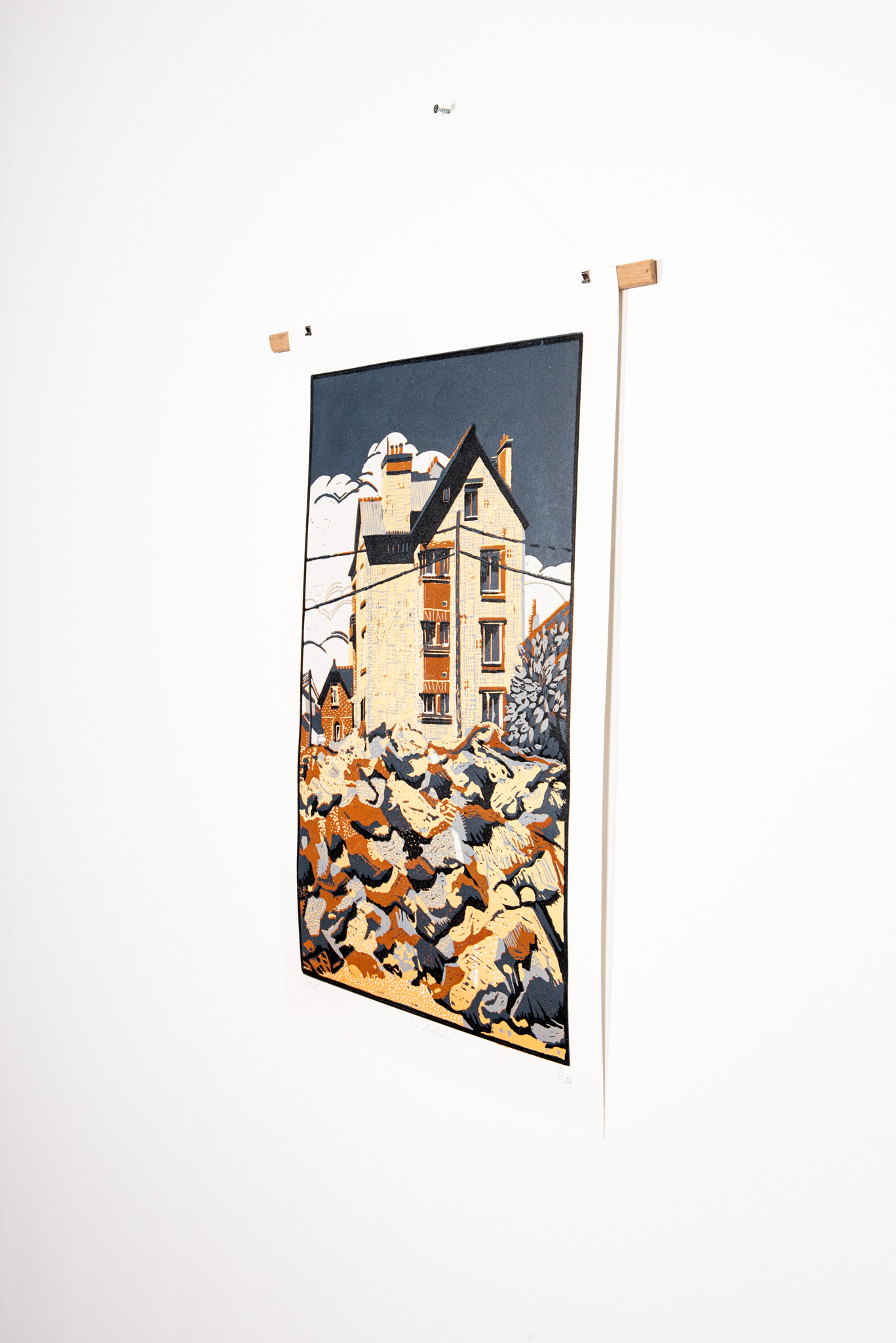 Christophe Ecobichon - Rue de Nantes, série gravats - Galerie d’art à Brest