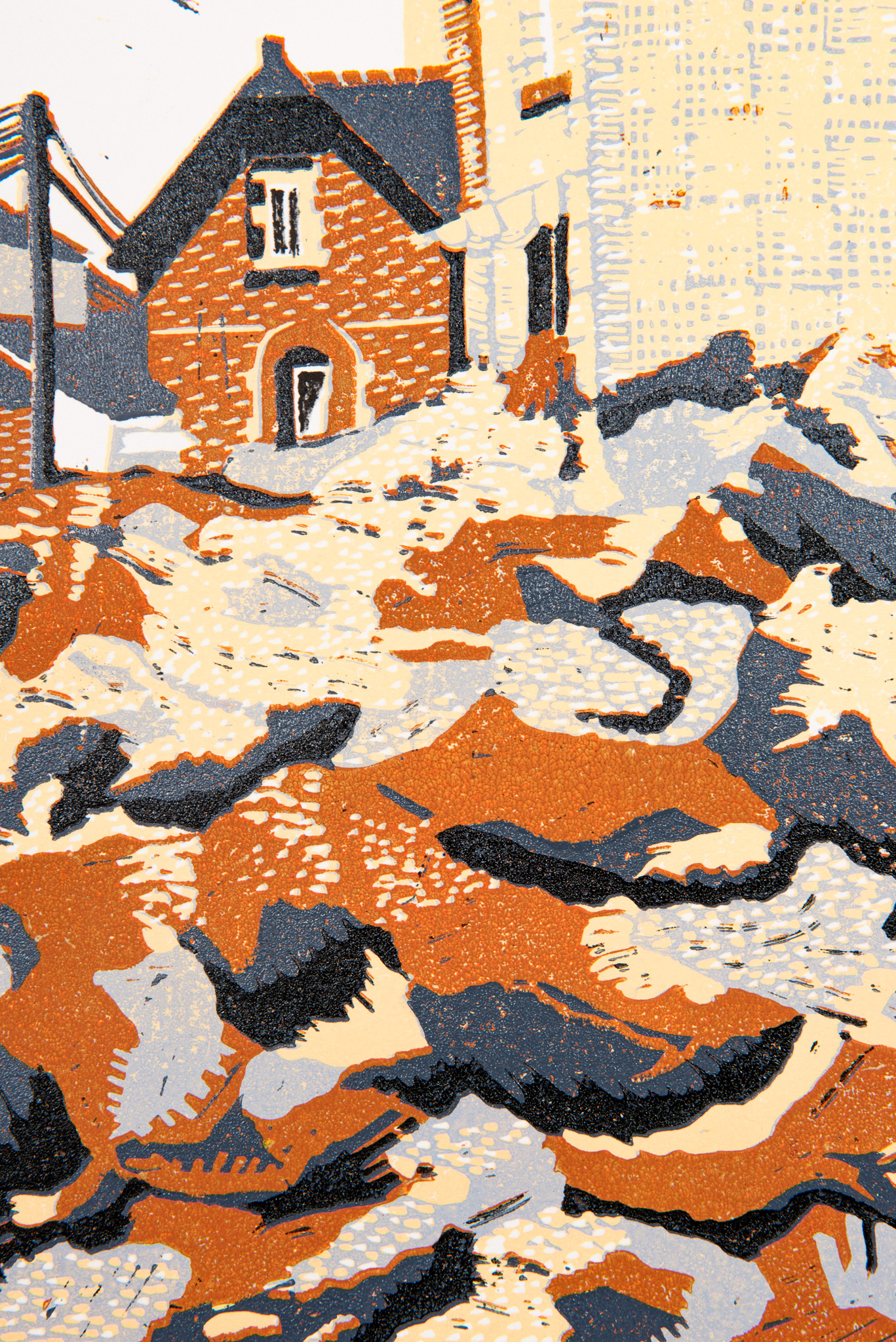 Christophe Ecobichon - Rue de Nantes, série gravats - Galerie d’art à Brest