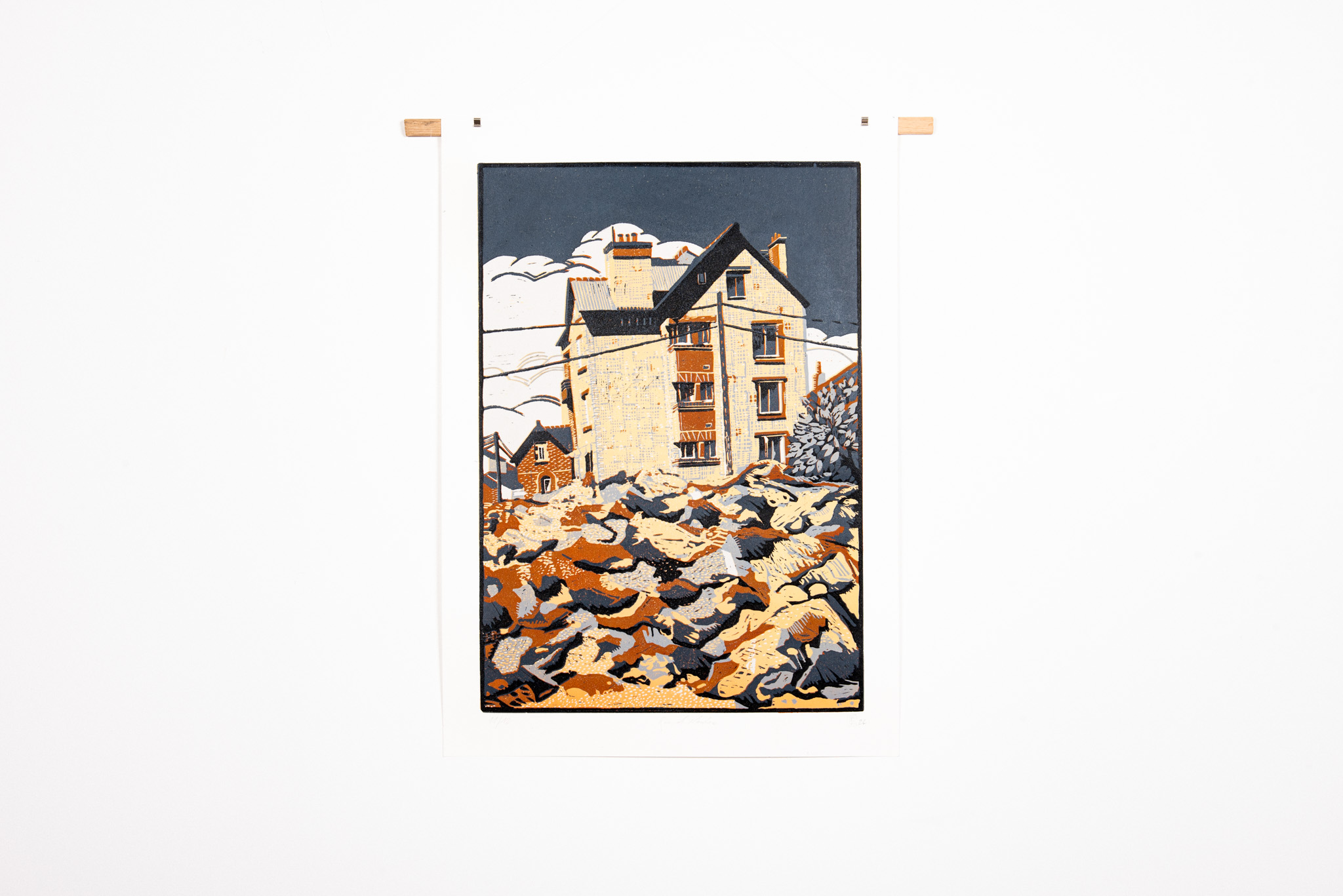 Christophe Ecobichon - Rue de Nantes, série gravats - Galerie d’art à Brest