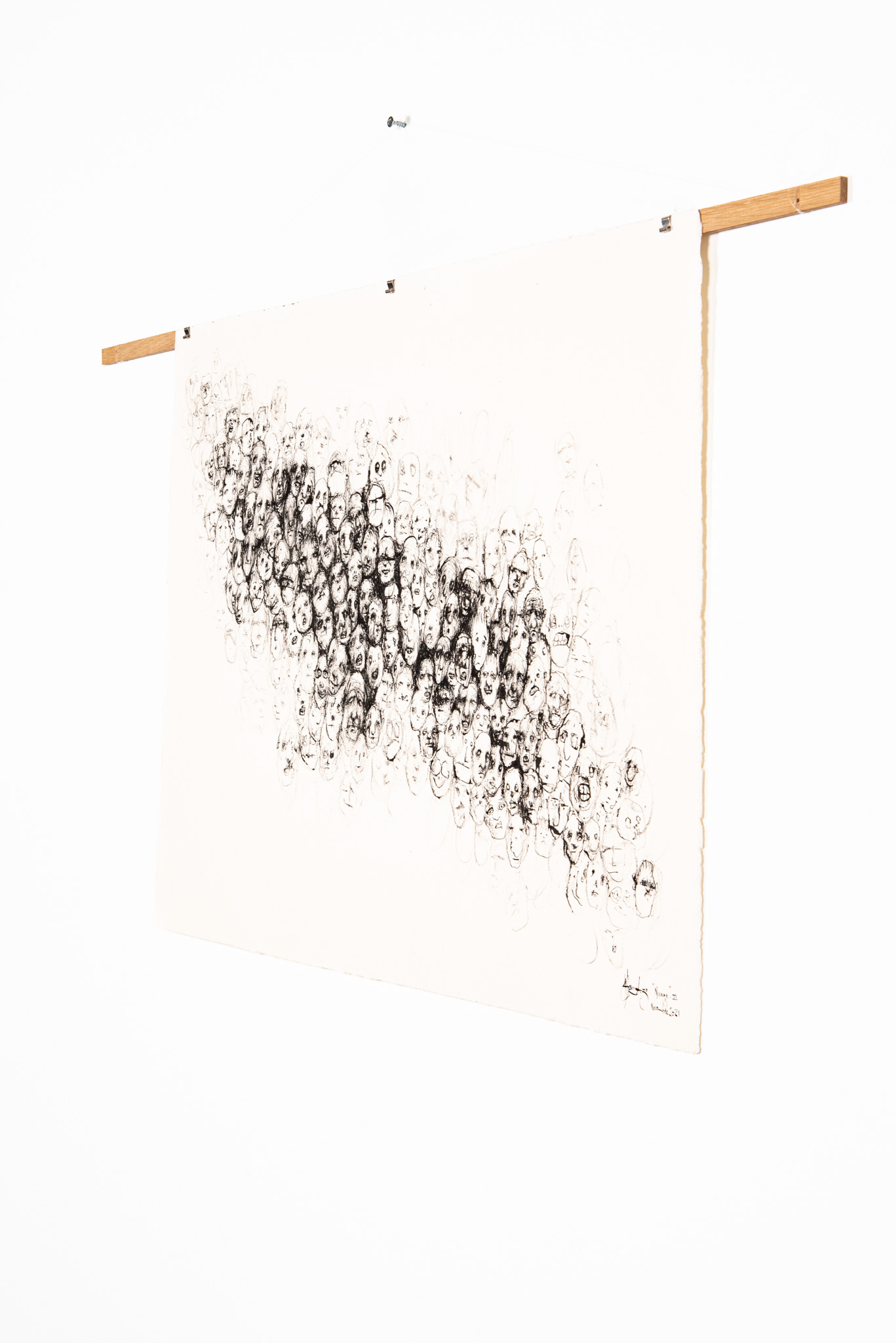 Sébastien Thomazo - Nuage de têtes - Galerie d’art à Brest