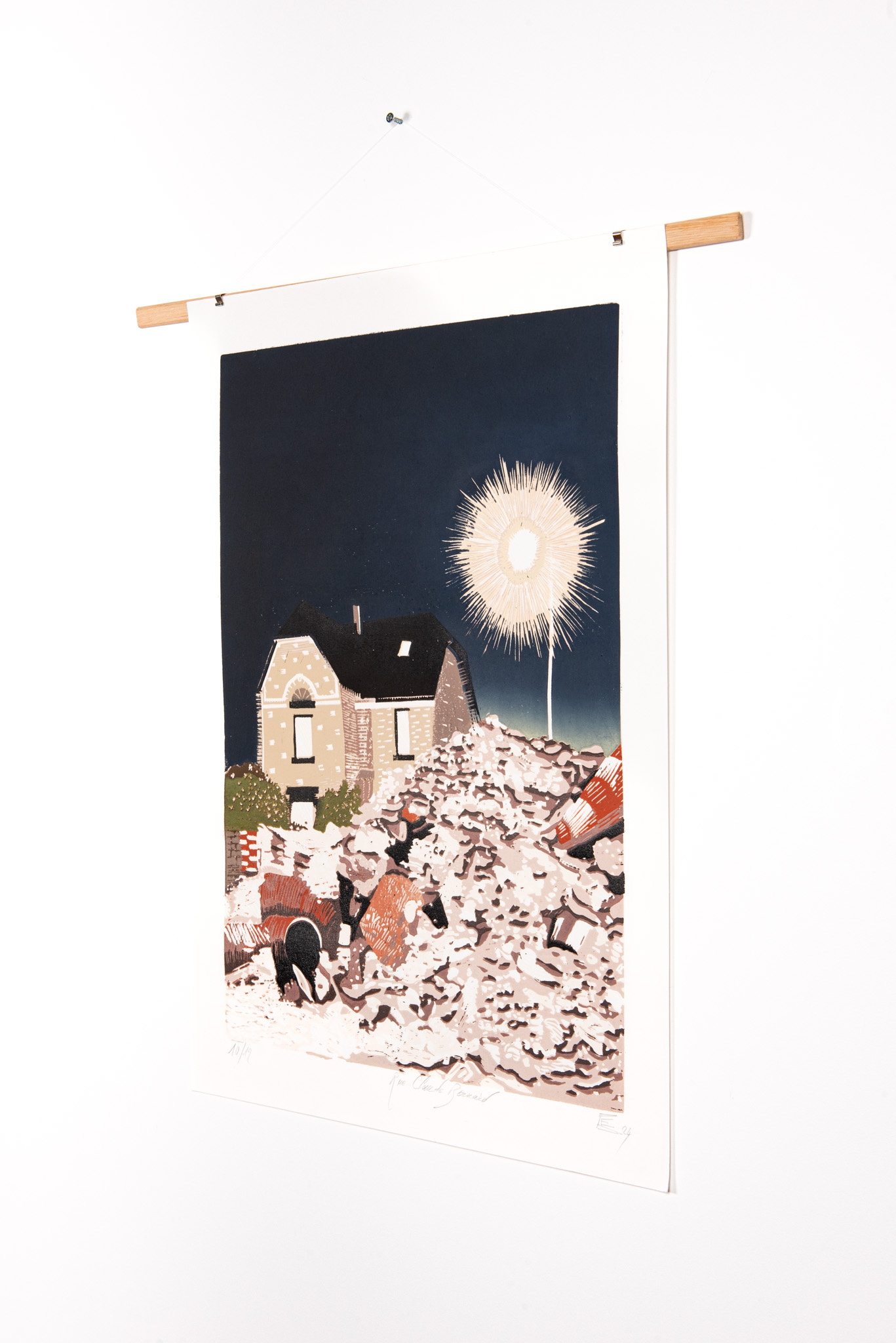 Christophe Ecobichon - Rue Claude Bernard, série Gravats - Galerie d’art à Brest