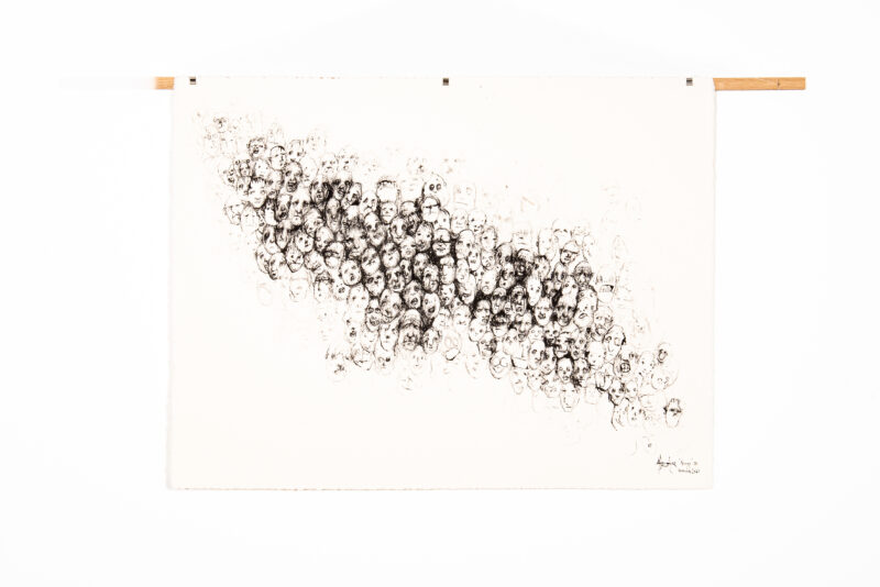 Sébastien Thomazo - Nuage de têtes - Galerie d’art à Brest